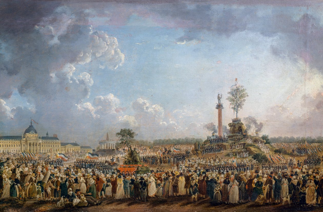 A Legfelsőbb Lény Fesztiválja a Champ de Marson alkotó: Pierre Antoine Demachy