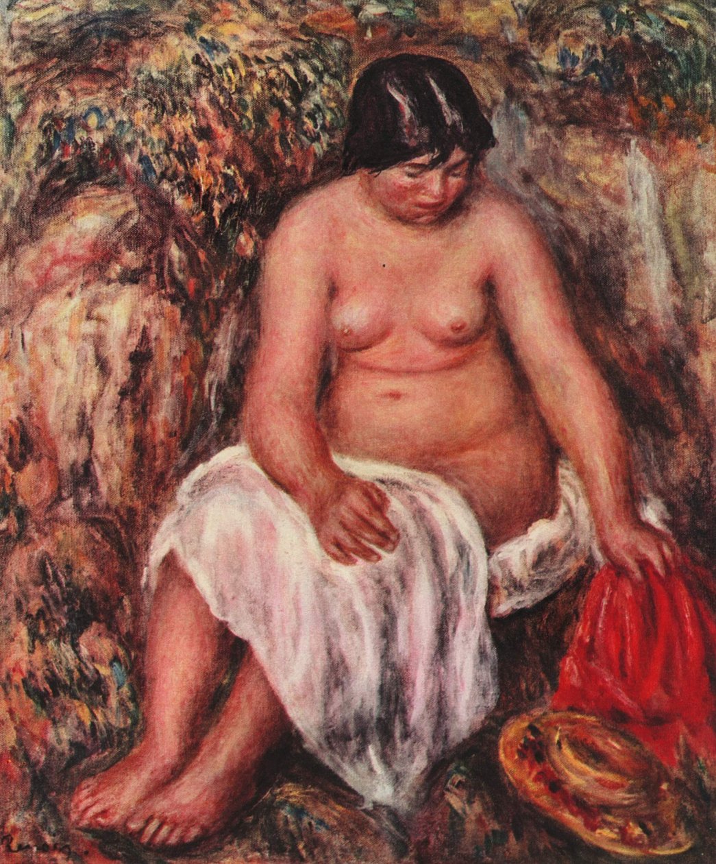 Meztelen szalmakalap alkotó: Pierre Auguste Renoir