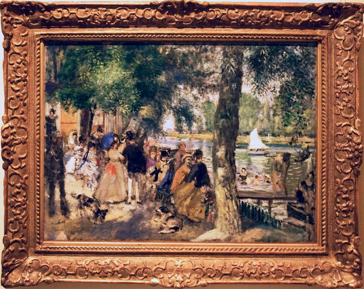 Fürdés a Szajna La grenouillere -en alkotó: Pierre Auguste Renoir