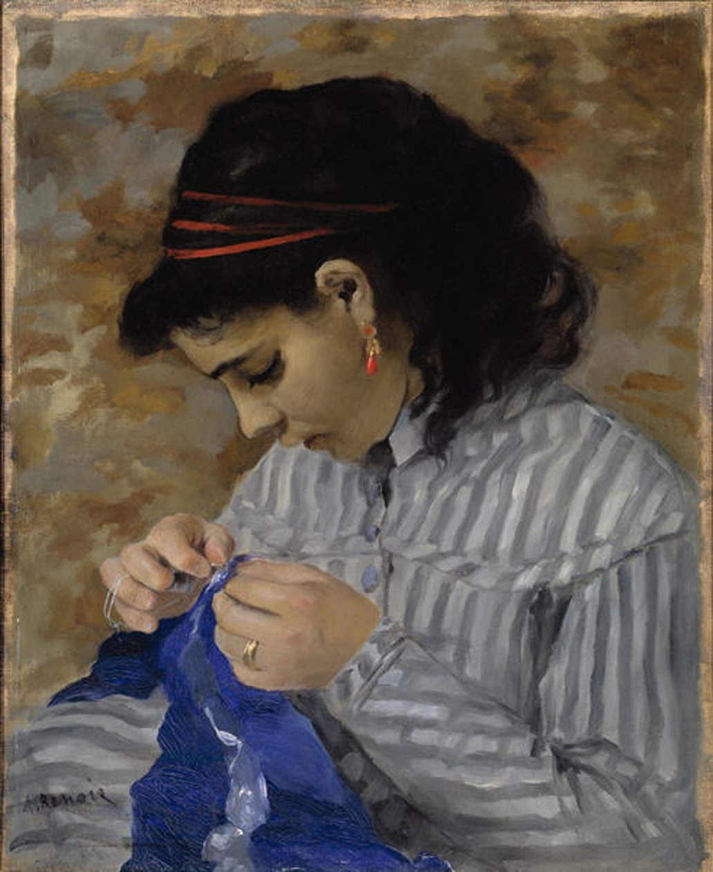 Lise cousantLise Sewing alkotó: Pierre Auguste Renoir