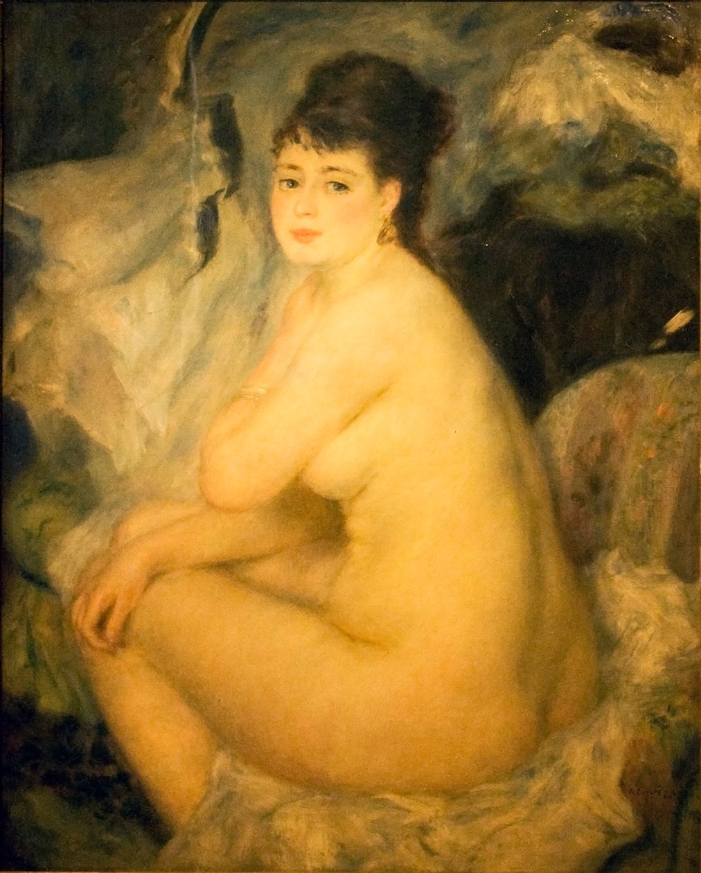 Meztelen nő ül egy kanapén Annan alkotó: Pierre Auguste Renoir