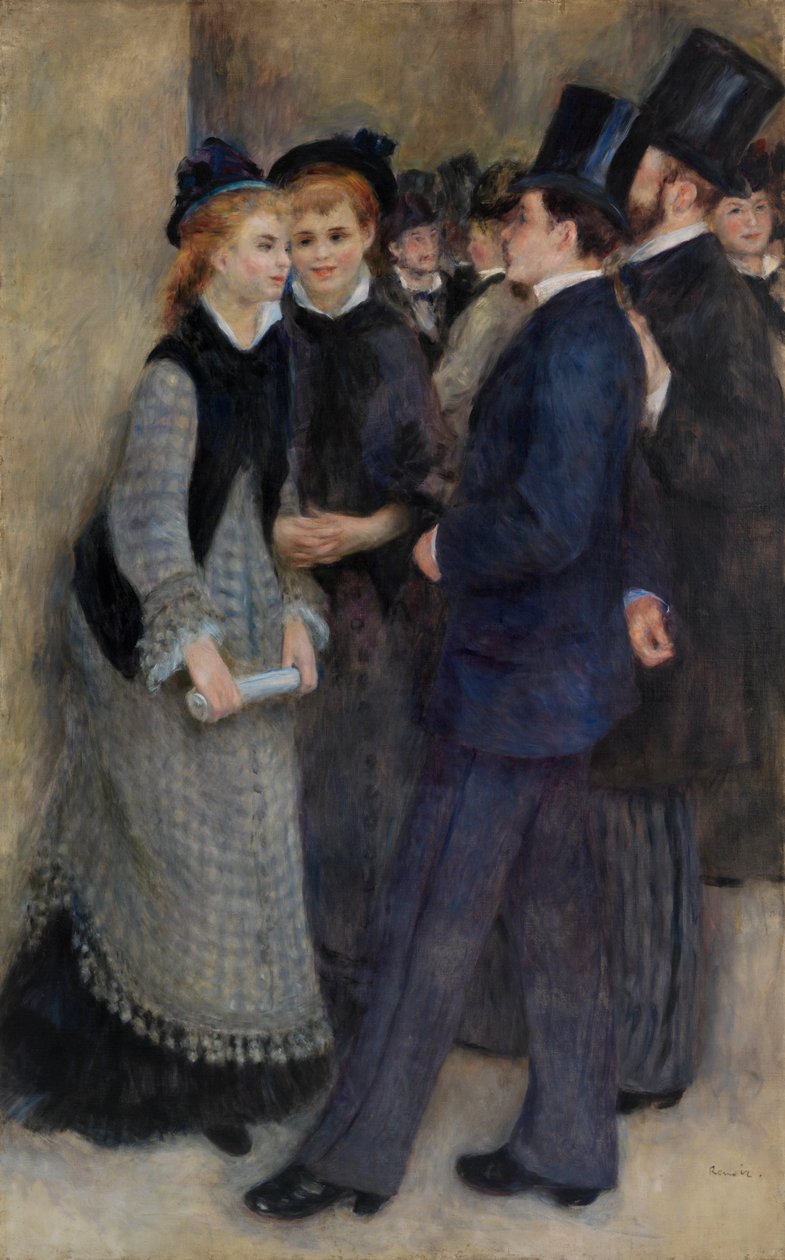 Kilépés a télikertből alkotó: Pierre Auguste Renoir