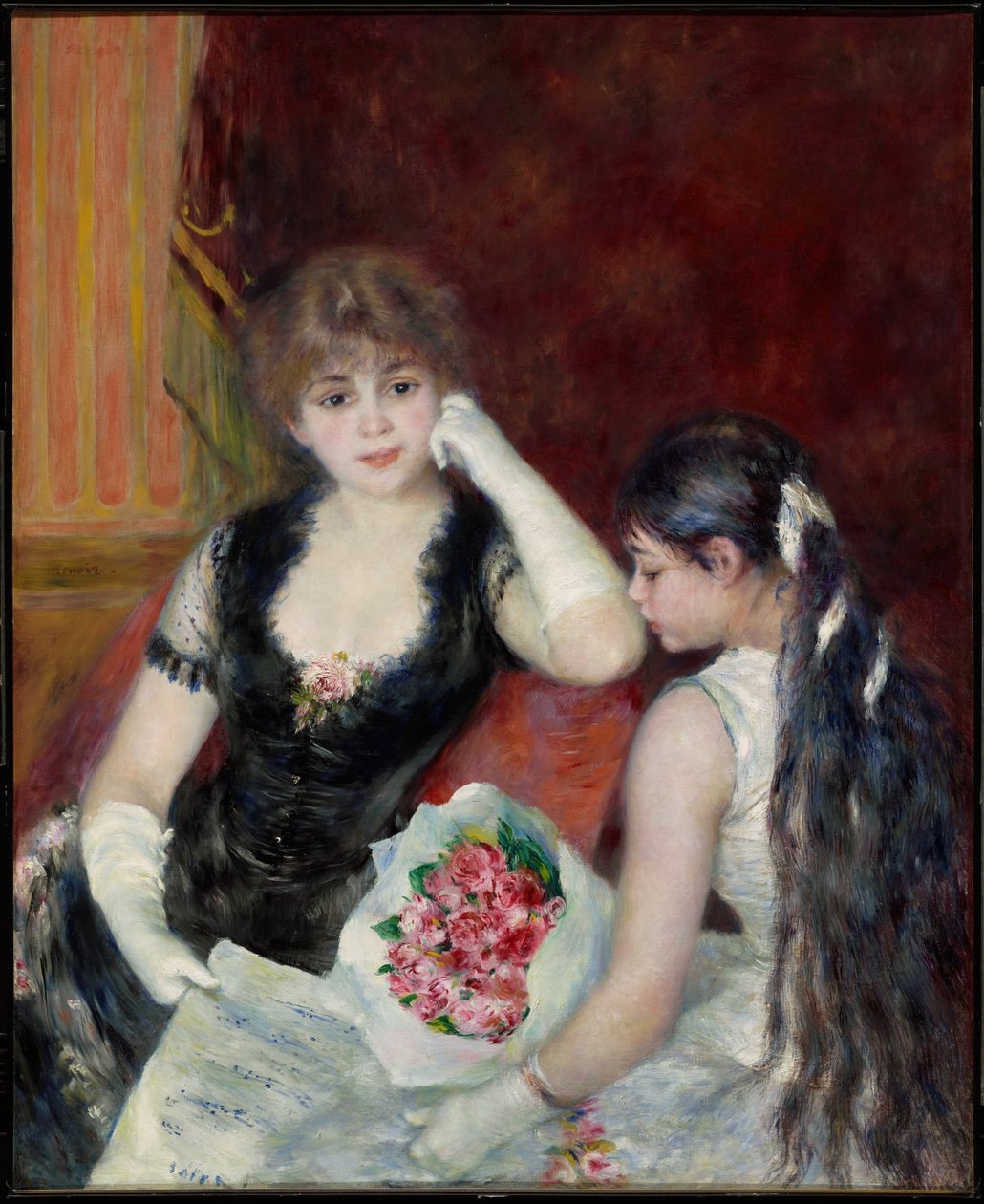 Egy páholy a színházban (a koncerten) alkotó: Pierre-Auguste Renoir