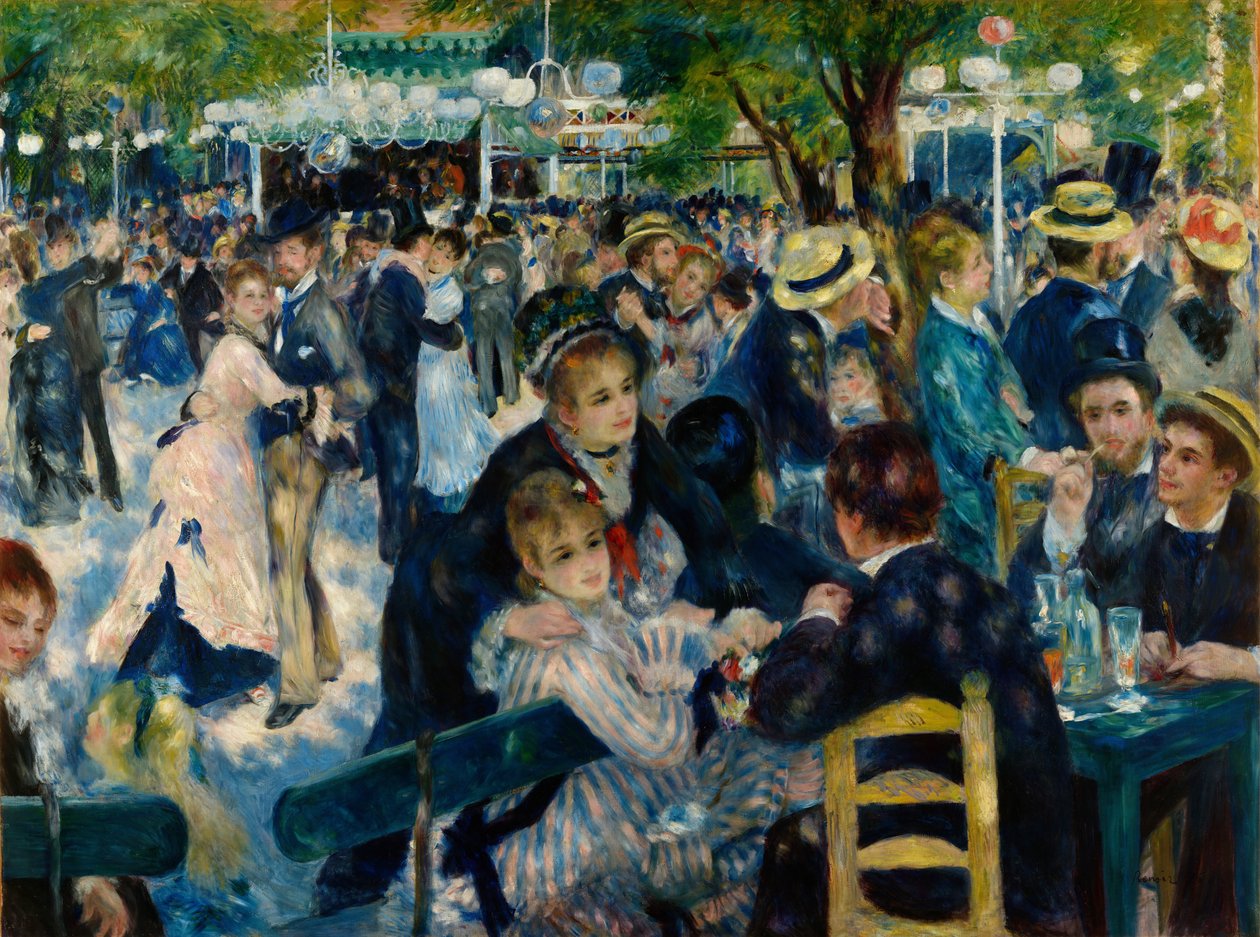 Tánc a Le Moulin de la Galette-ben alkotó: Pierre-Auguste Renoir