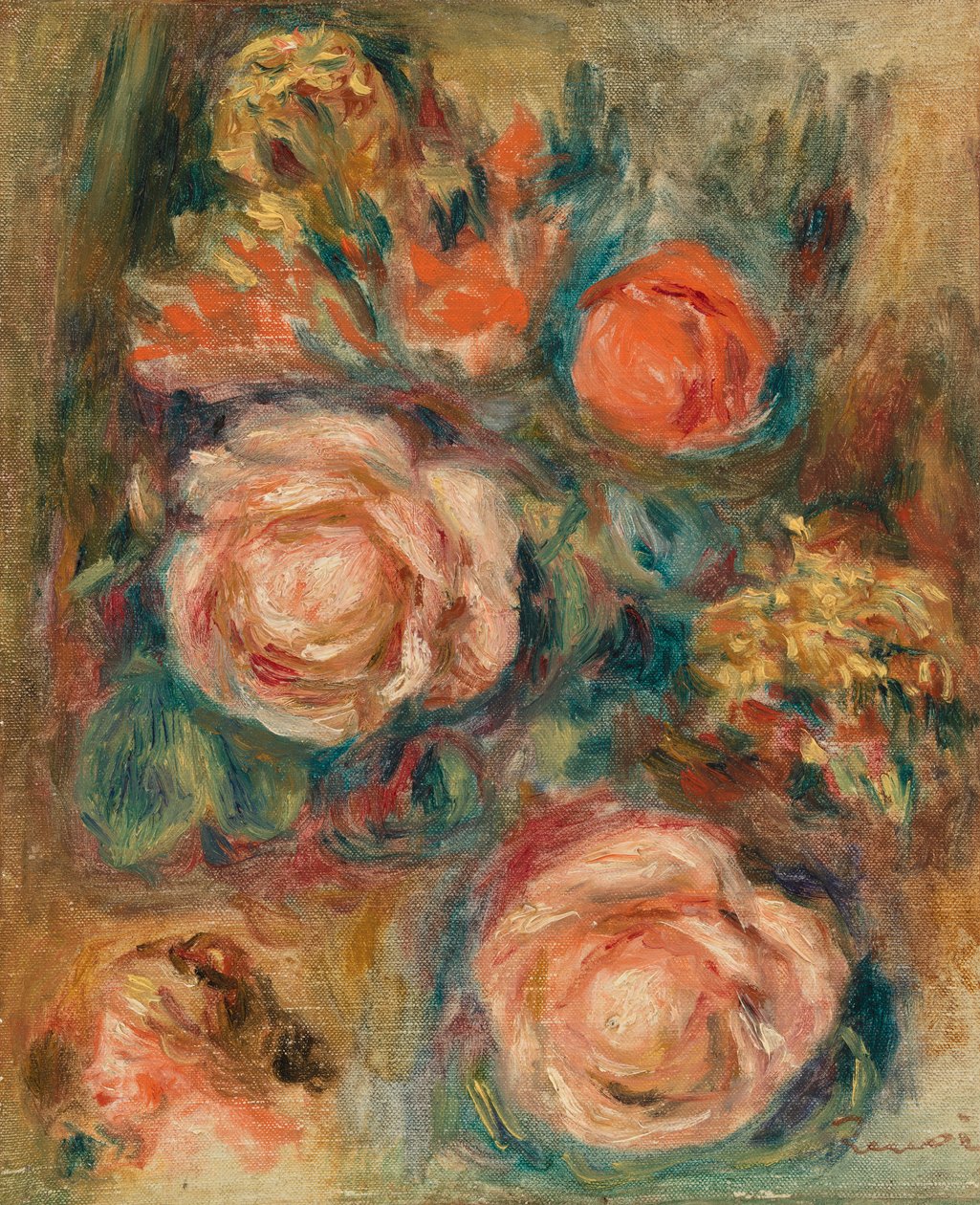 Csokor rózsa (Bouquet de roses) alkotó: Pierre-Auguste Renoir