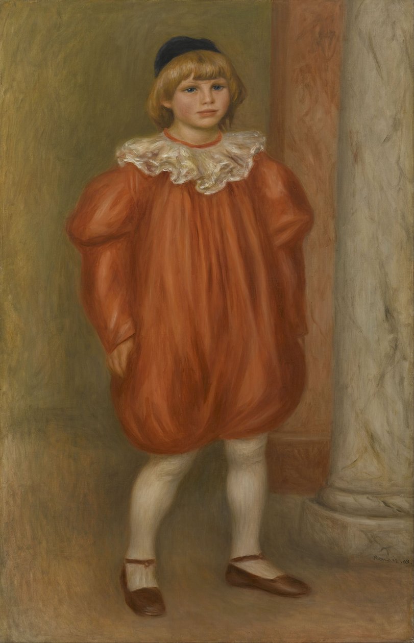 Claude Renoir Bohóc jelmezben alkotó: Pierre-Auguste Renoir