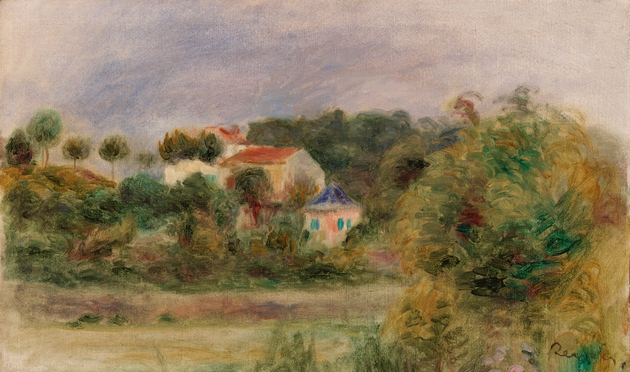 Házak a parkban alkotó: Pierre-Auguste Renoir