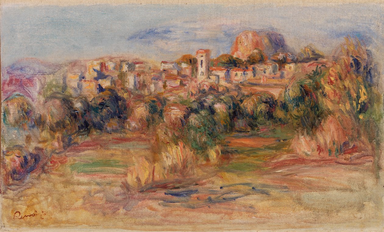 Tájkép, La Gaude (Tájkép, La Gaude) alkotó: Pierre-Auguste Renoir