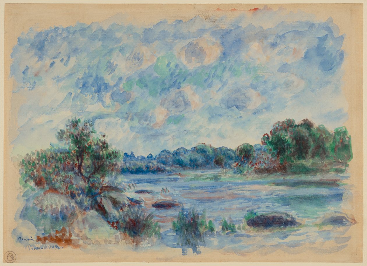 Tájkép Pont-Aven-nél alkotó: Pierre-Auguste Renoir