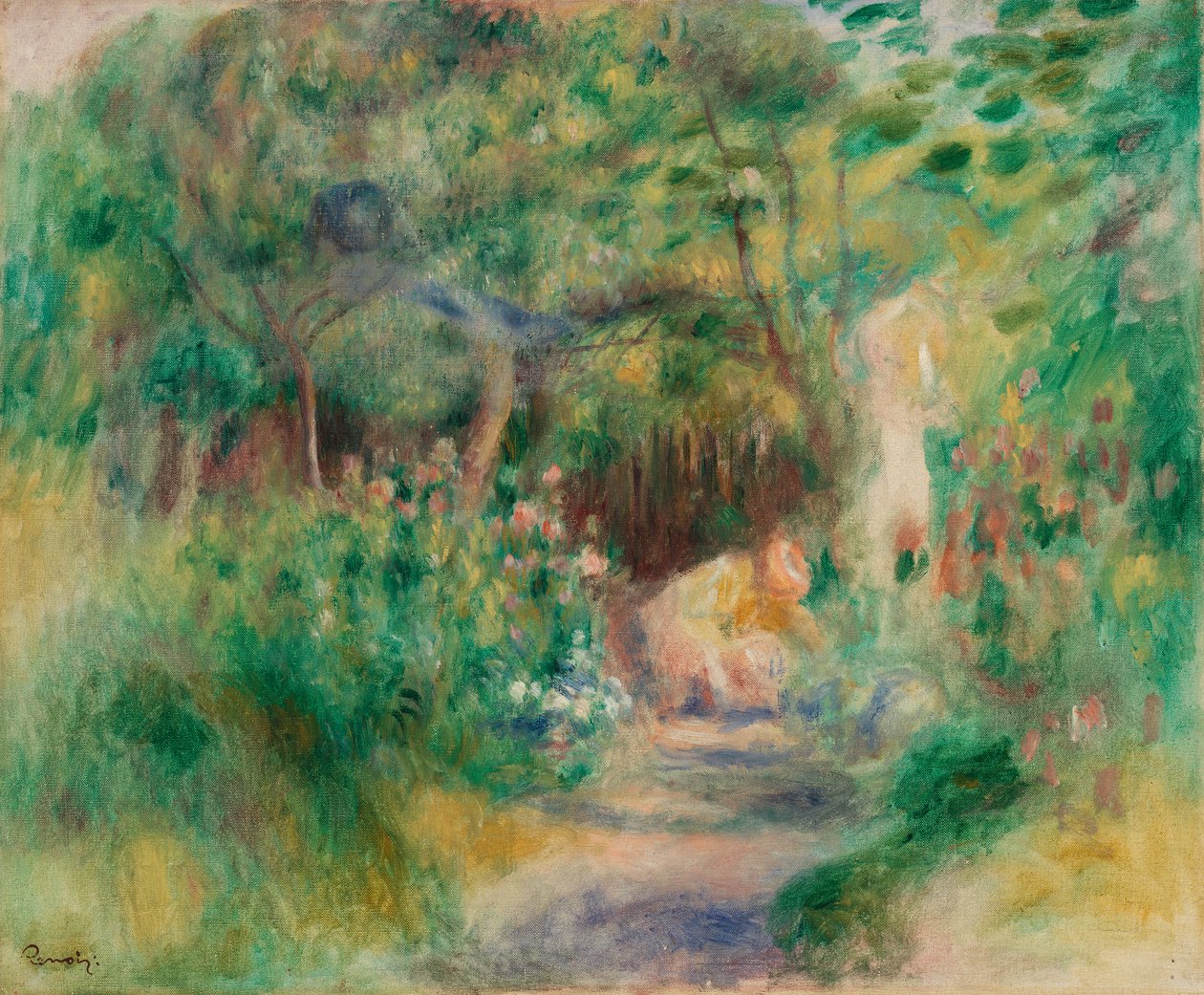 Táj kertész nővel alkotó: Pierre-Auguste Renoir