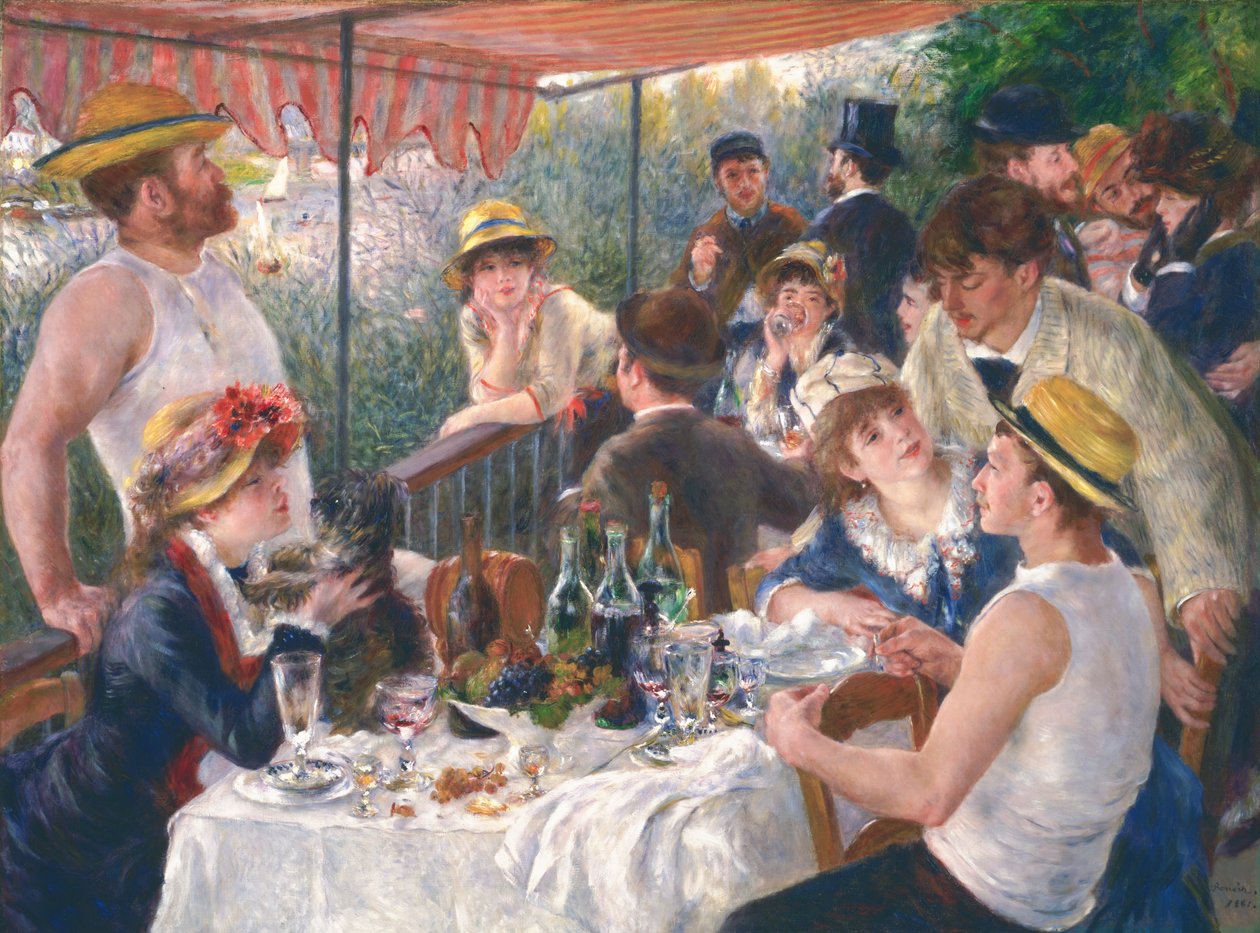 A Csónakázó Párt ebédje alkotó: Pierre-Auguste Renoir