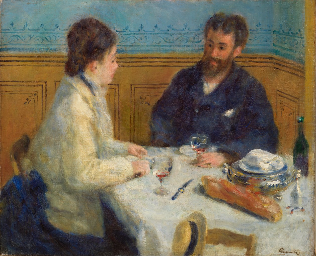 Ebéd (ebéd) alkotó: Pierre-Auguste Renoir
