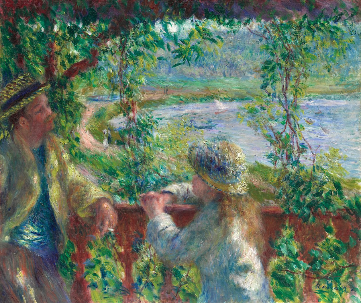 A tó közelében alkotó: Pierre-Auguste Renoir