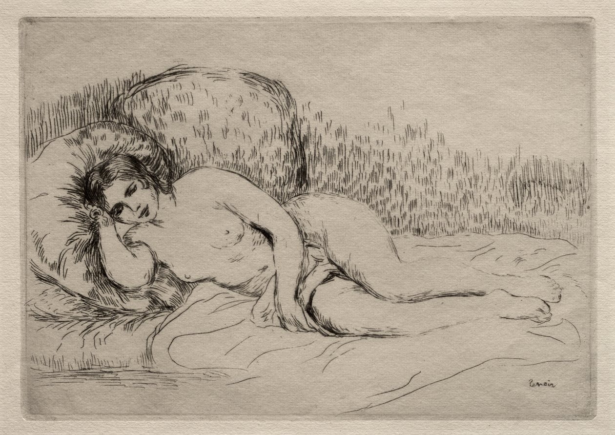 Meztelen nő fekvő alkotó: Pierre-Auguste Renoir