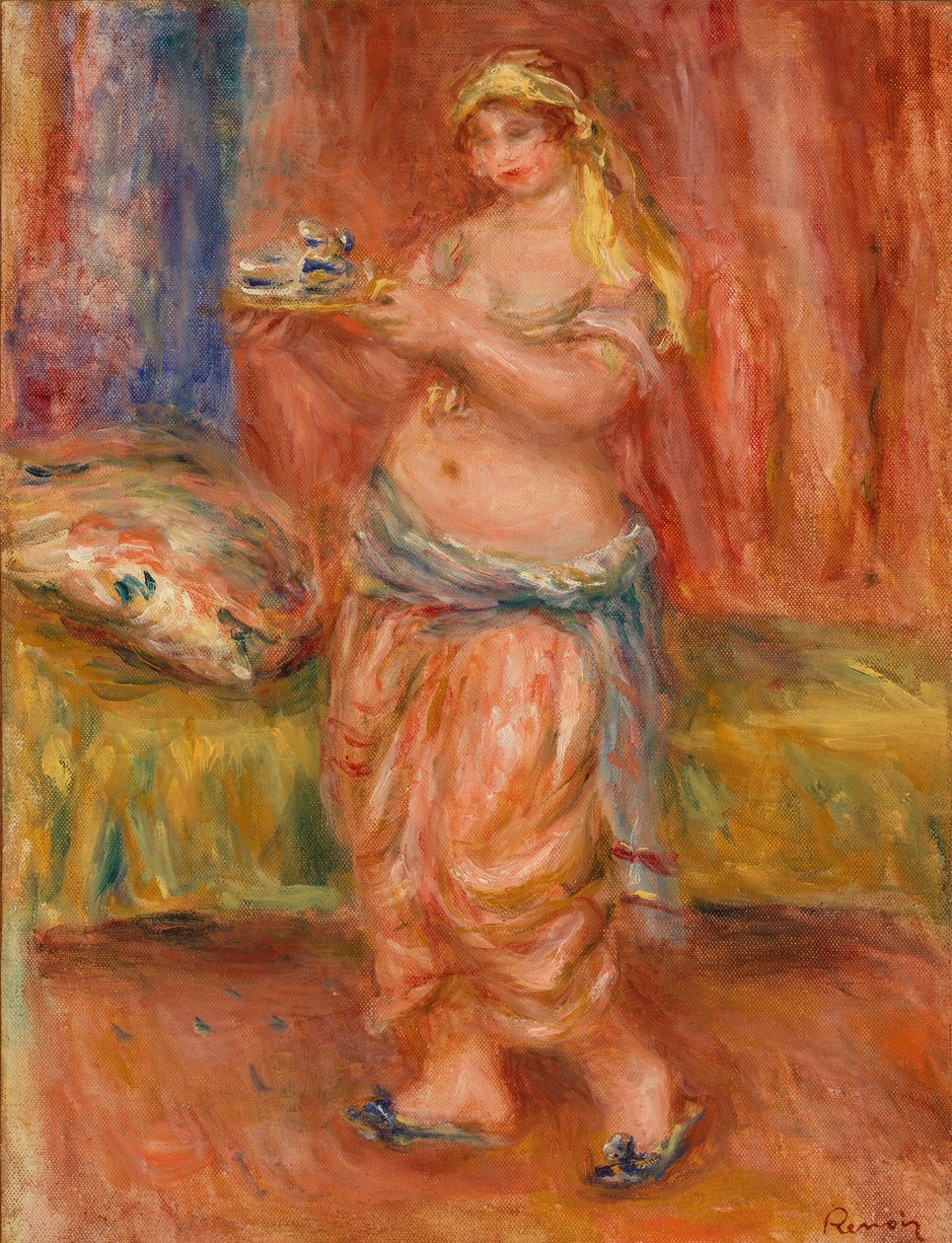 Odalisque teáskészlettel alkotó: Pierre-Auguste Renoir
