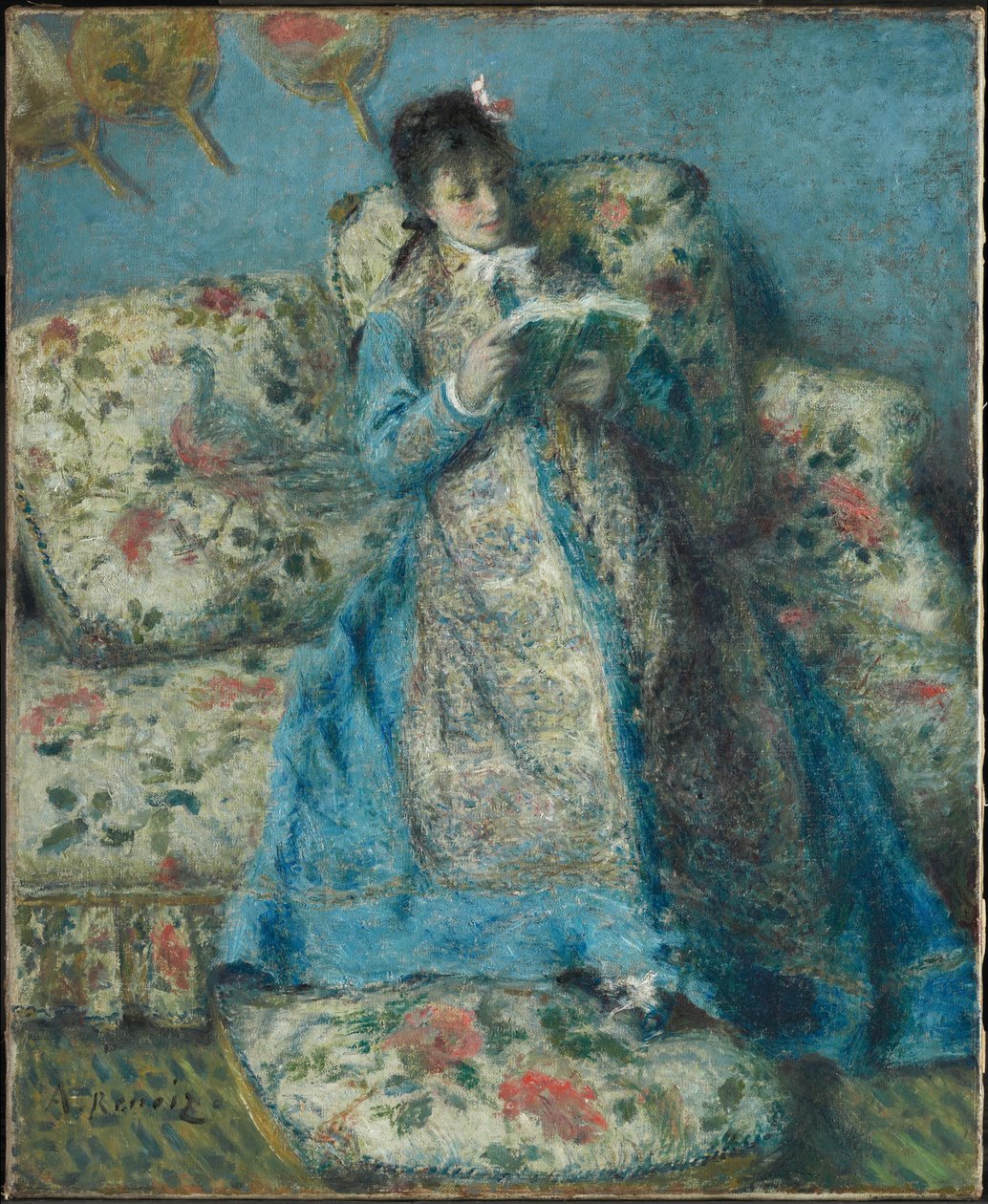 Madame Monet portréja (Olvasó Madame Claude Monet) alkotó: Pierre-Auguste Renoir