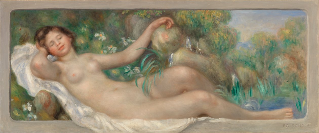 Fekvő akt (La Source) alkotó: Pierre-Auguste Renoir