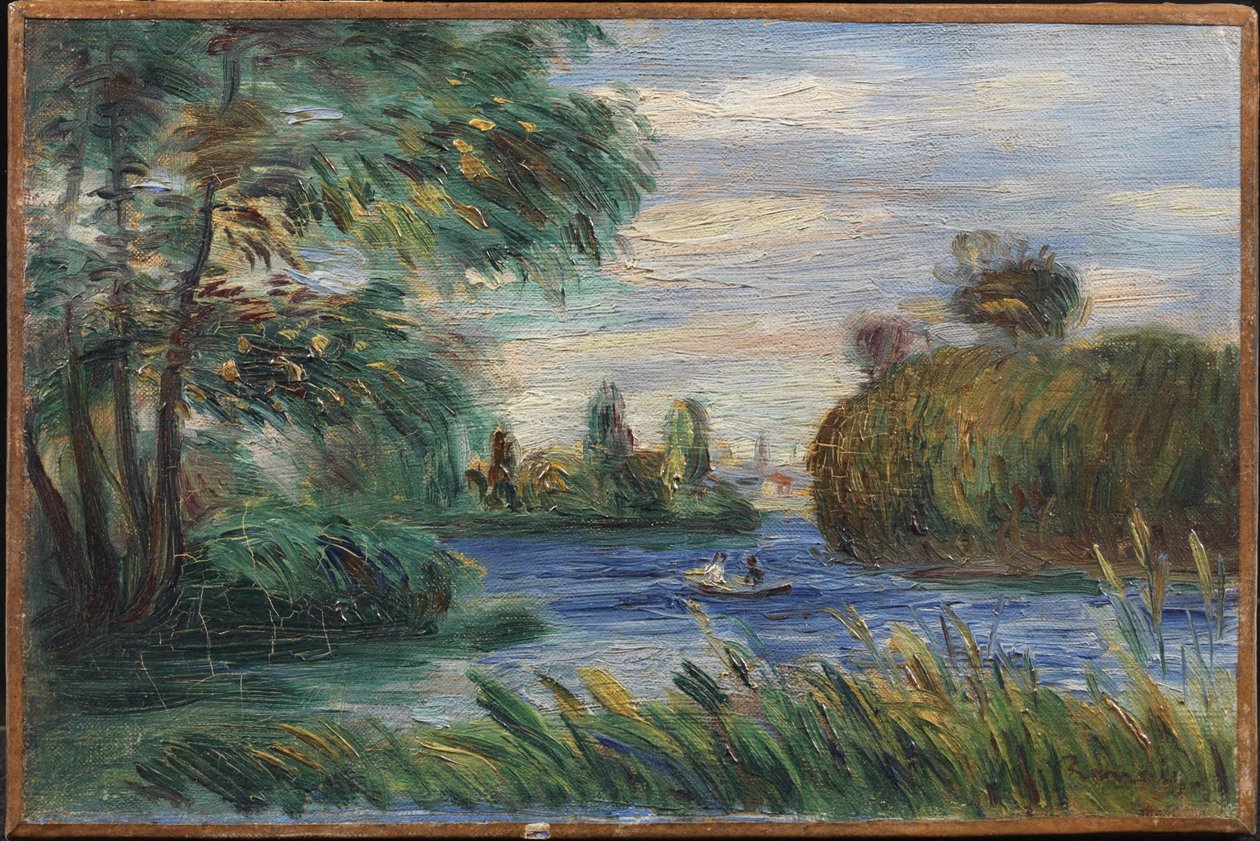 Folyóparti táj alkotó: Pierre-Auguste Renoir