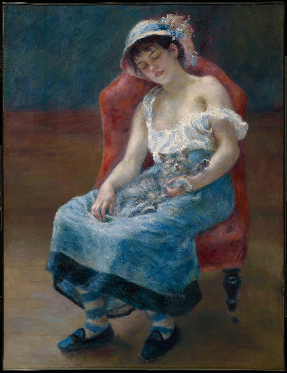Alvó lány alkotó: Pierre-Auguste Renoir