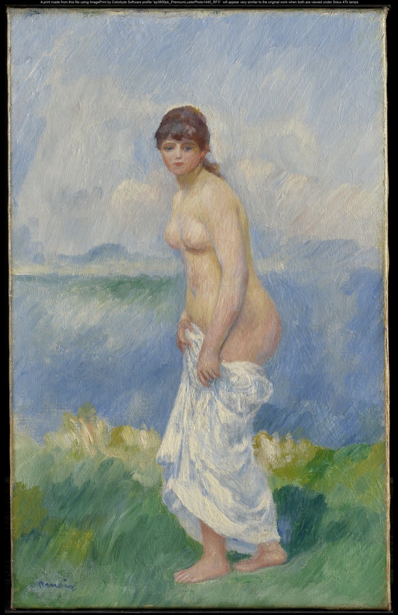Álló fürdőző nő alkotó: Pierre-Auguste Renoir