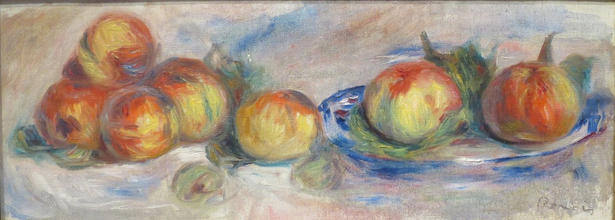 Csendélet almával alkotó: Pierre-Auguste Renoir
