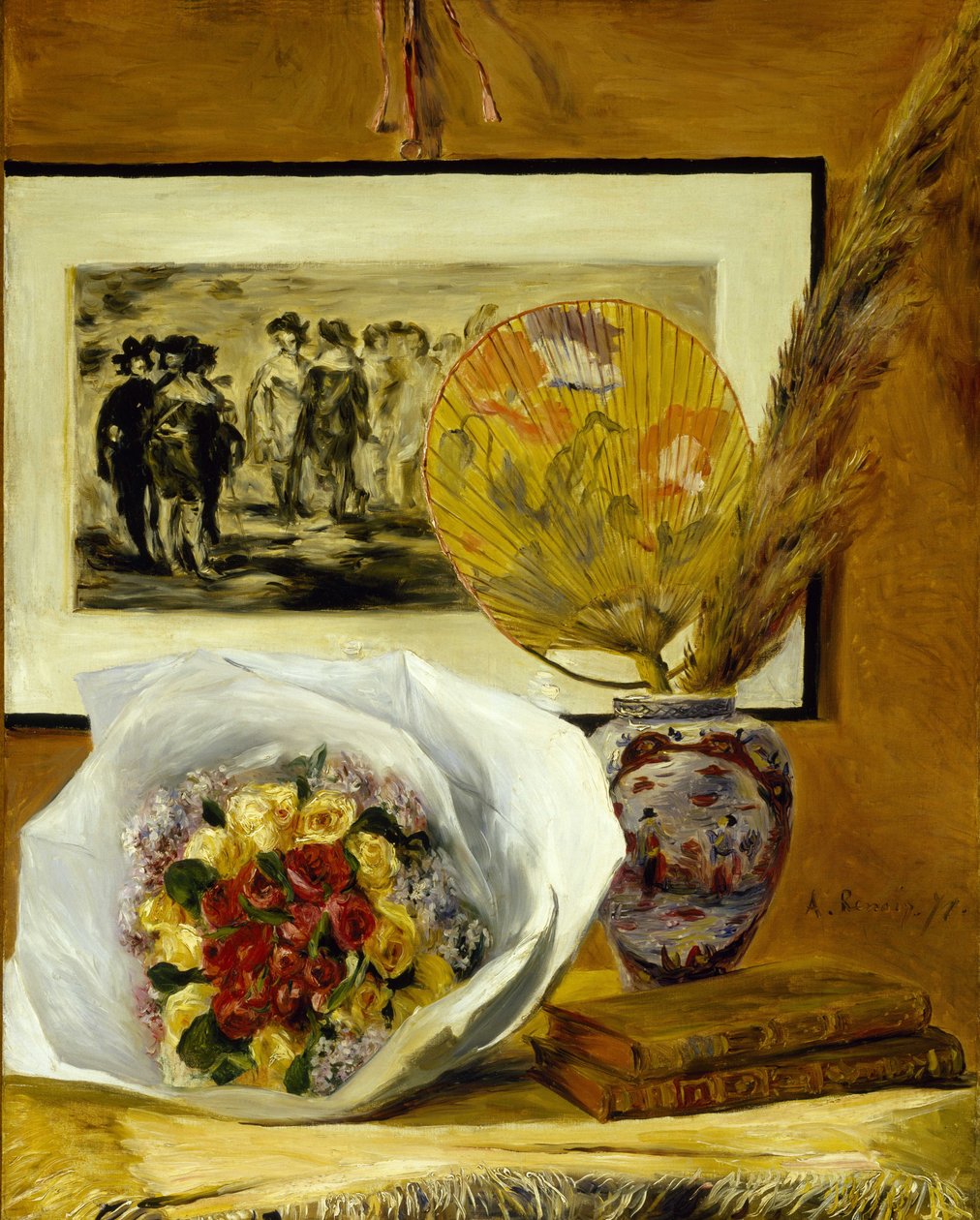 Csendélet csokorral alkotó: Pierre-Auguste Renoir