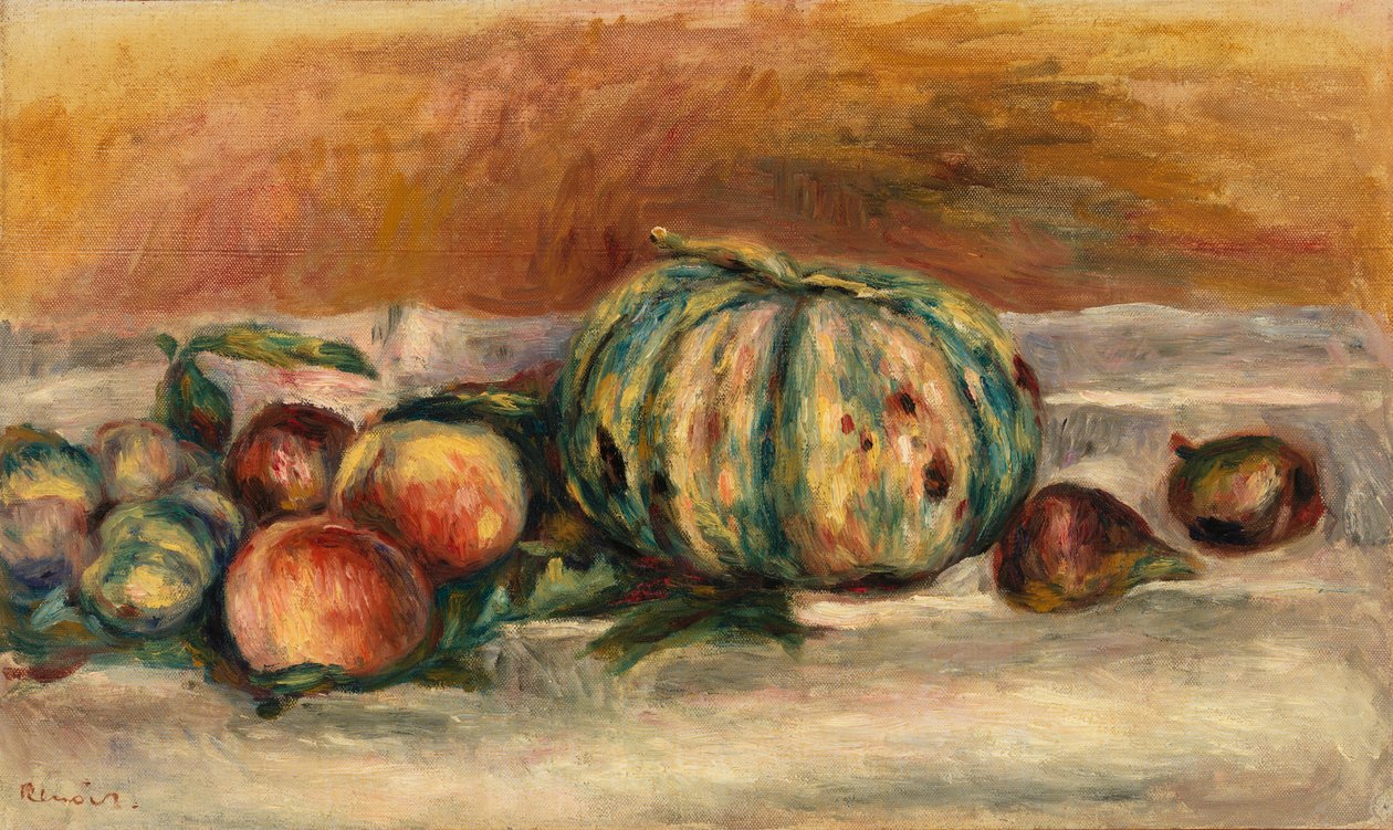 Csendélet dinnyével (Nature morte au melon) alkotó: Pierre-Auguste Renoir