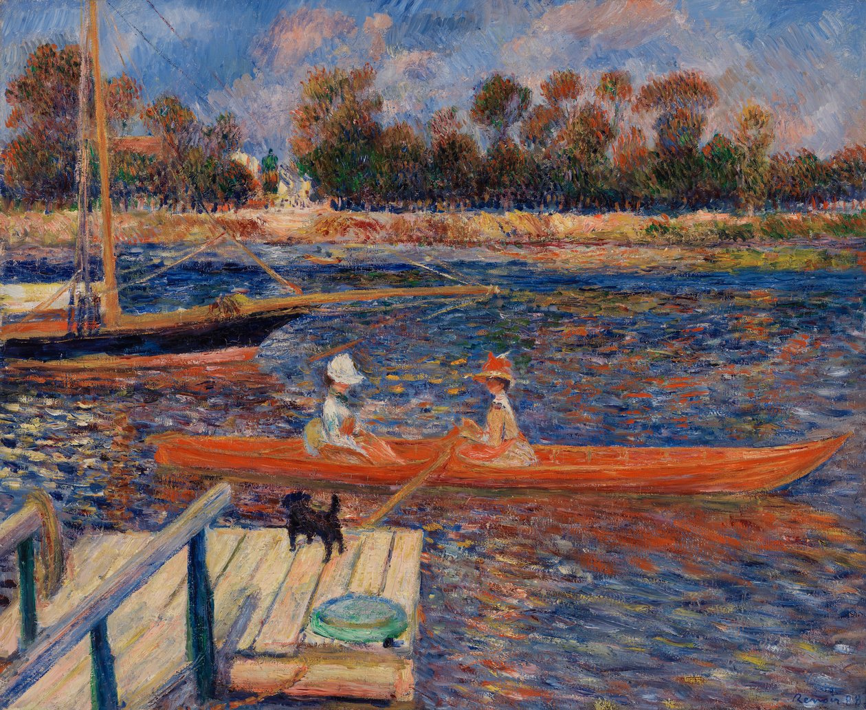 A Szajna Argenteuil-ban alkotó: Pierre-Auguste Renoir