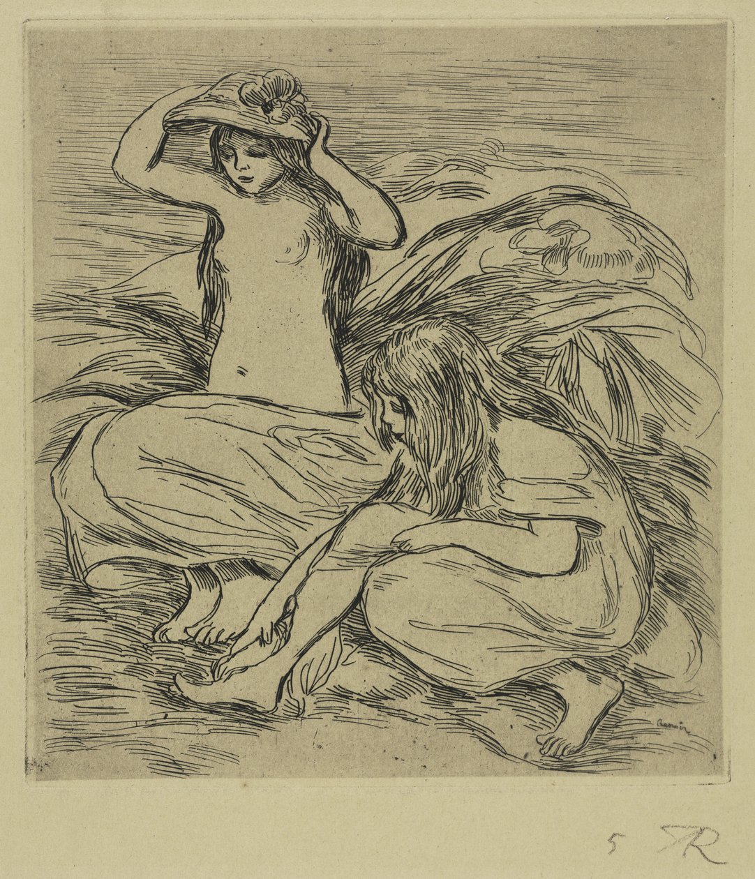 A két fürdőző alkotó: Pierre-Auguste Renoir