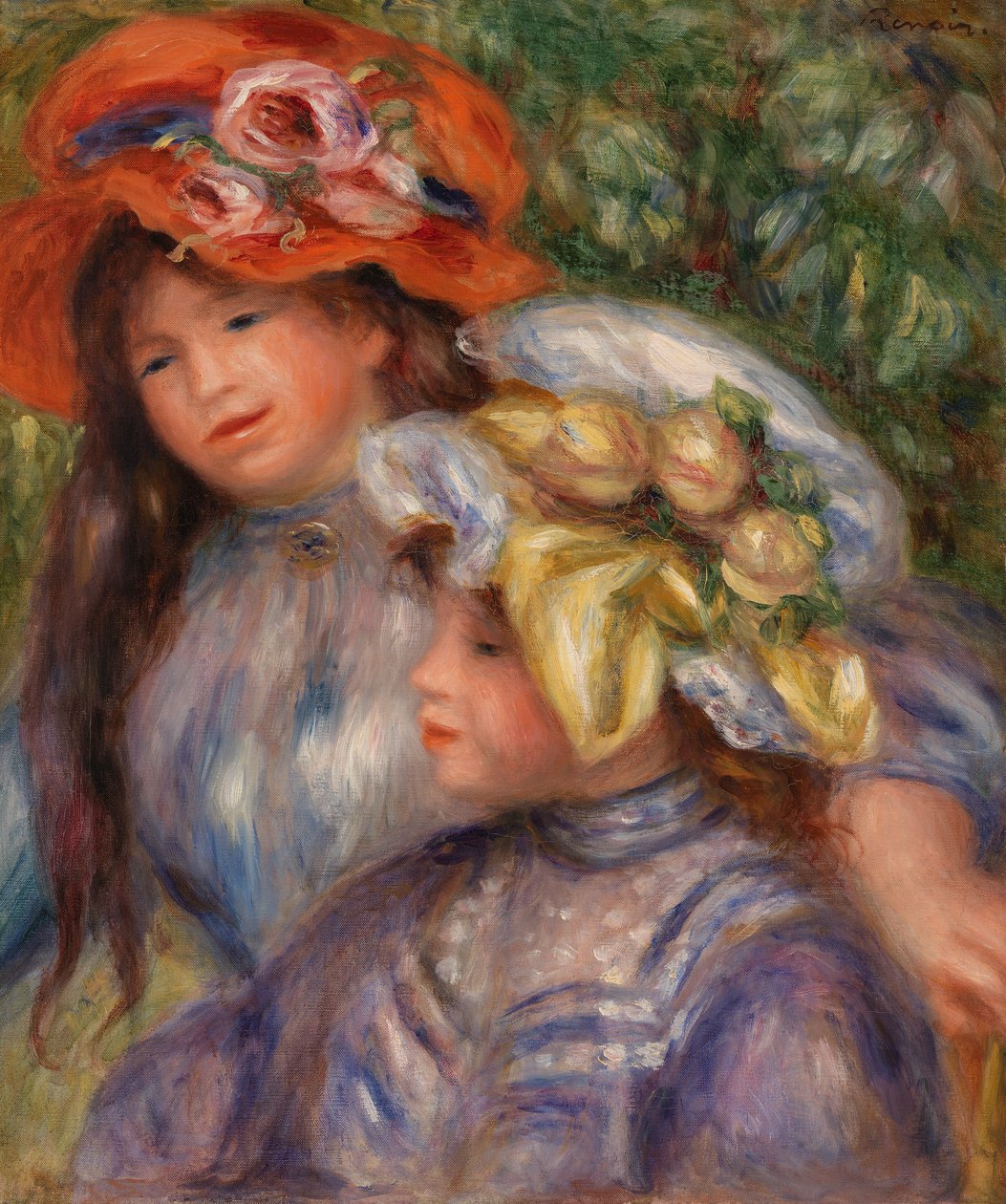 Két lány alkotó: Pierre-Auguste Renoir
