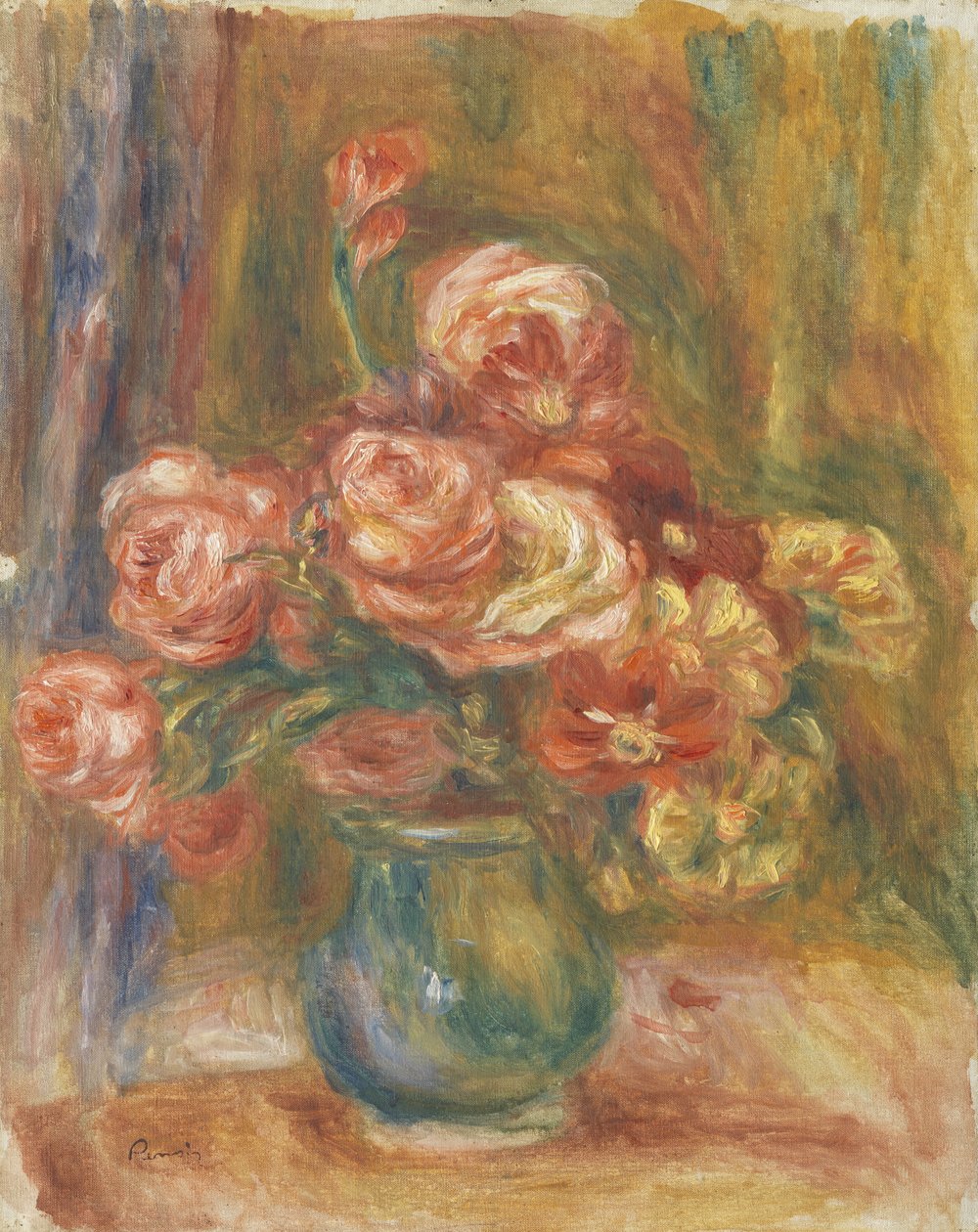 Rózsás váza alkotó: Pierre-Auguste Renoir