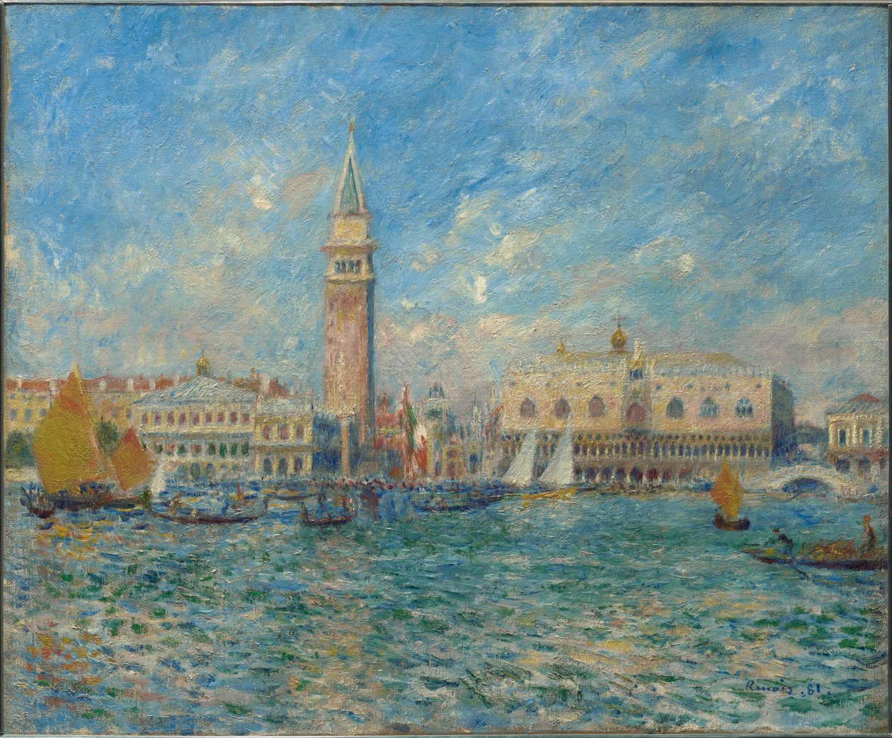 Velence, a Dózse-palota alkotó: Pierre-Auguste Renoir