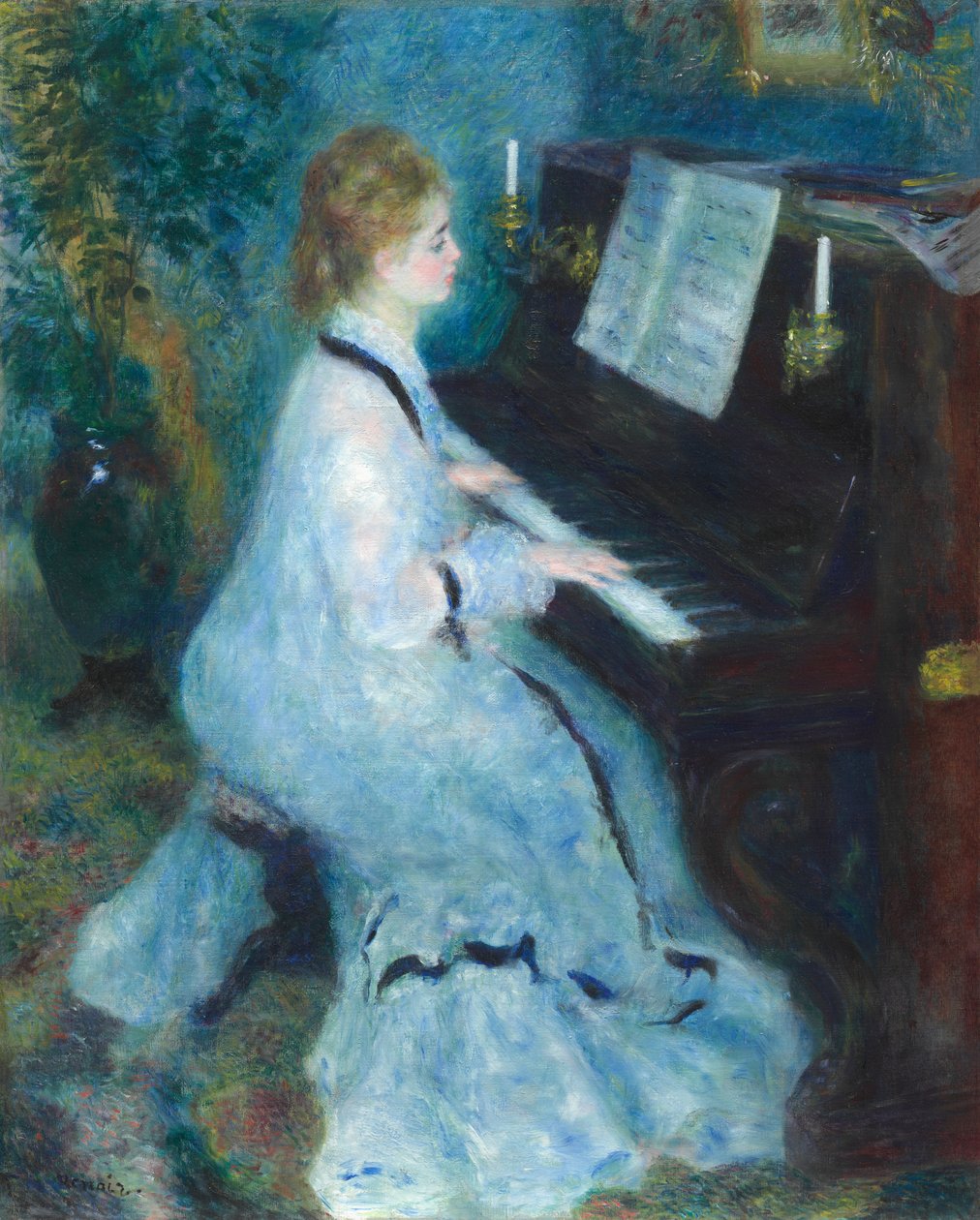Nő a zongoránál alkotó: Pierre-Auguste Renoir