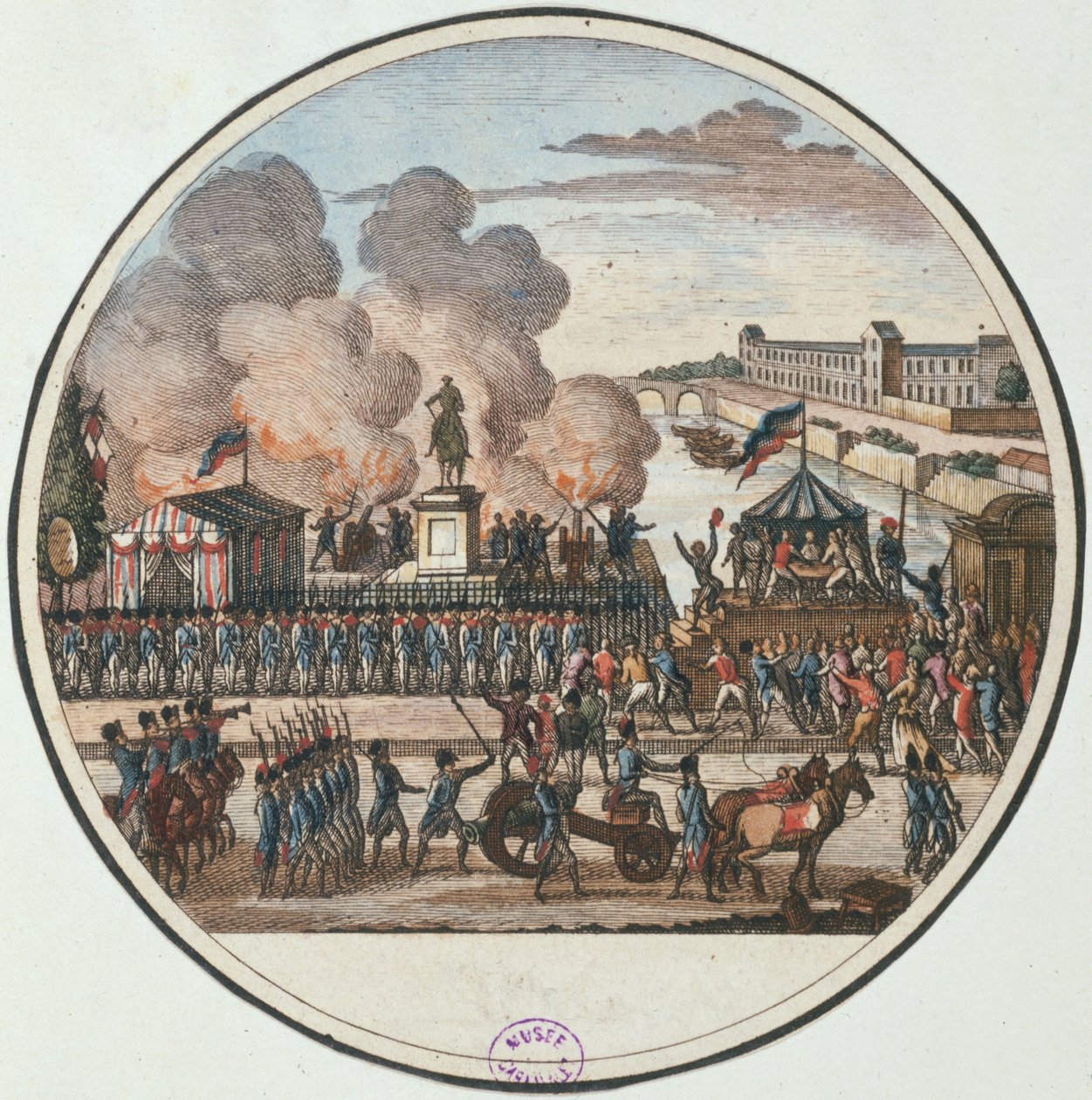 A veszélyben lévő ország kikiáltása 1792. július 22., 1794-1802 körül (metszet) alkotó: Pierre Gabriel Berthault