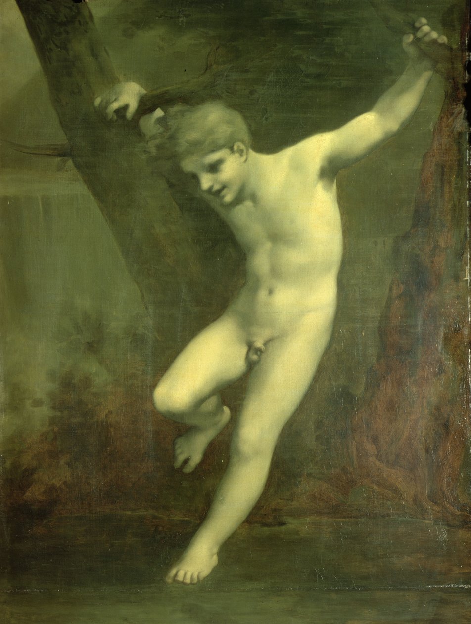 Fiatal Zephyr egyensúlyozó a víz felett alkotó: Pierre Paul Prudhon