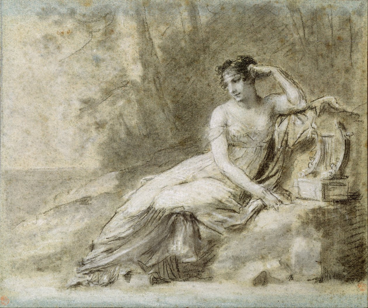 Tanulmány Joséphine császárné portréjához alkotó: Pierre Paul Prudhon