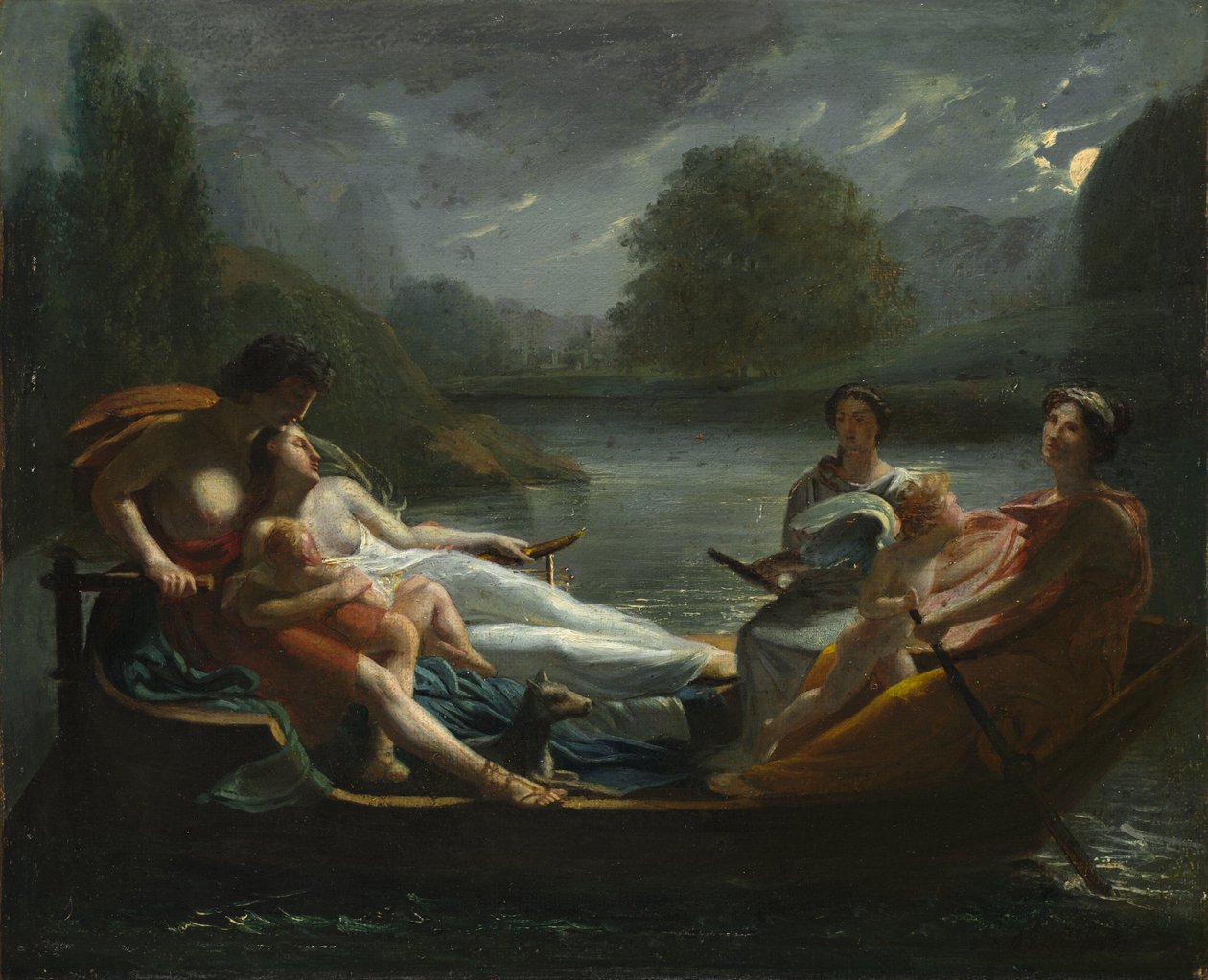 A boldogság álma, 1819 után (olaj, szövet) alkotó: Pierre Paul Prud
