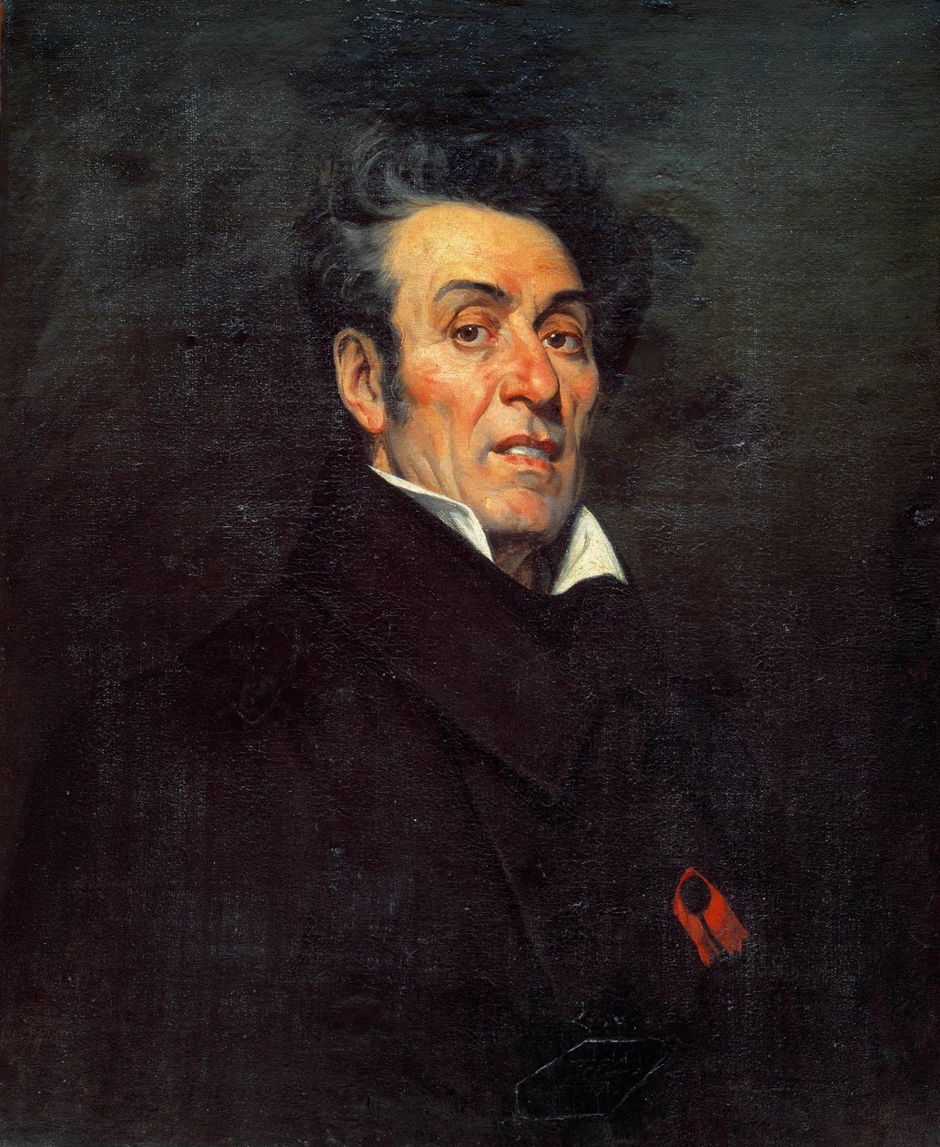 Alphonse de Lamartine (1790-1869) francia költő, író, történész és politikus portréja. Achille Cocheret festménye (XIX. század) alkotó: Pierre Achille Coqueret