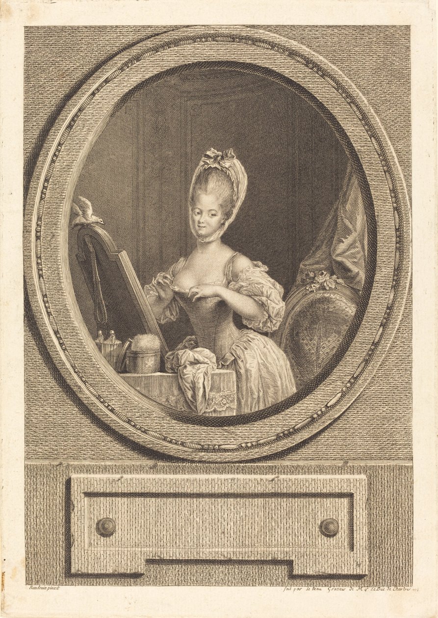 Gyönyörű a mérete alkotó: Pierre Adrien Le Beau after Pierre Antoine Baudouin