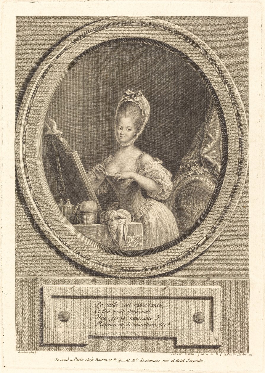 Gyönyörű a mérete alkotó: Pierre Adrien Le Beau after Pierre Antoine Baudouin