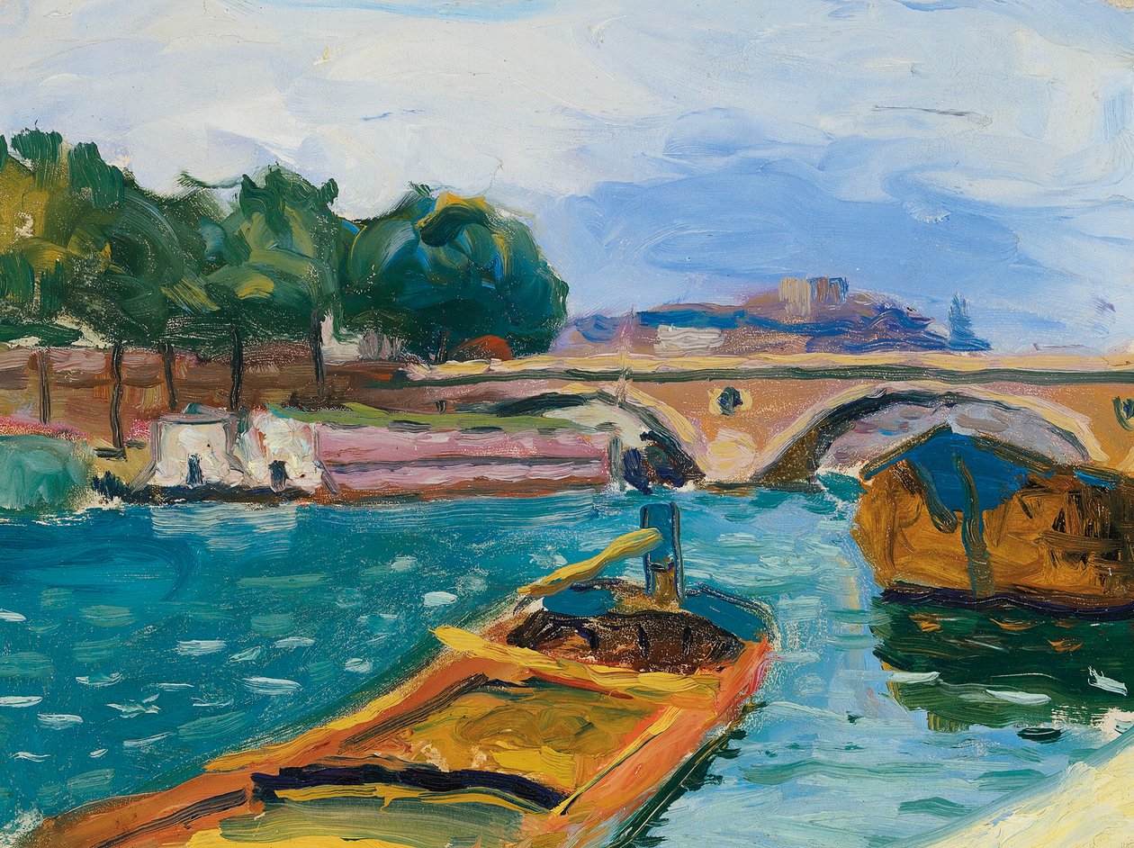 Párizs, Szajna hídja, kb. 1898-1904. alkotó: Albert Marquet