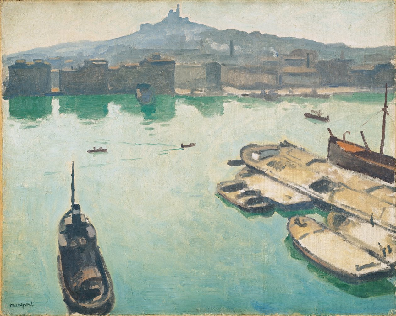 Marseille-i kikötő, 1916 alkotó: Albert Marquet