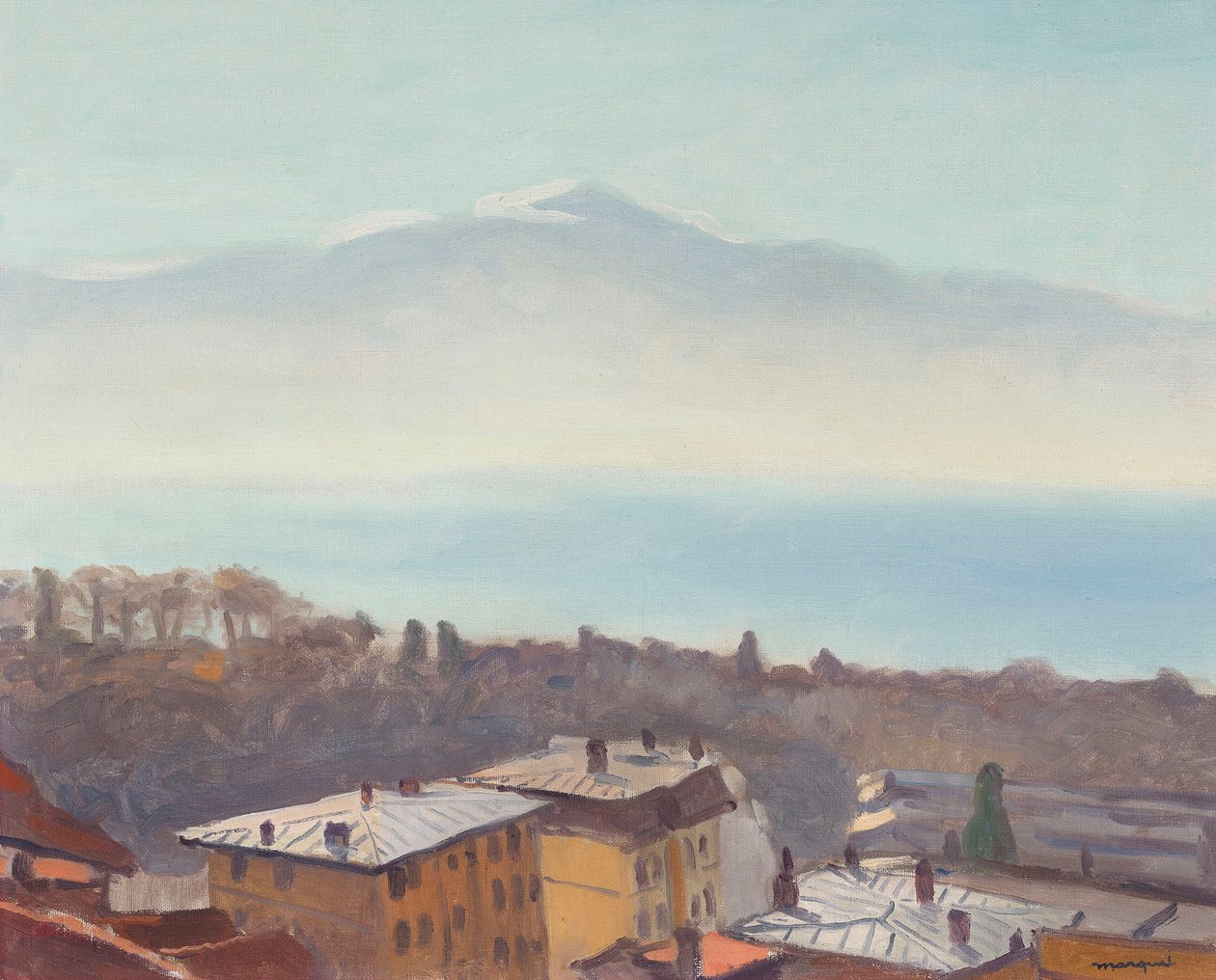 Az Ouchy és a Genfi-tó teteje, 1936. alkotó: Albert Marquet