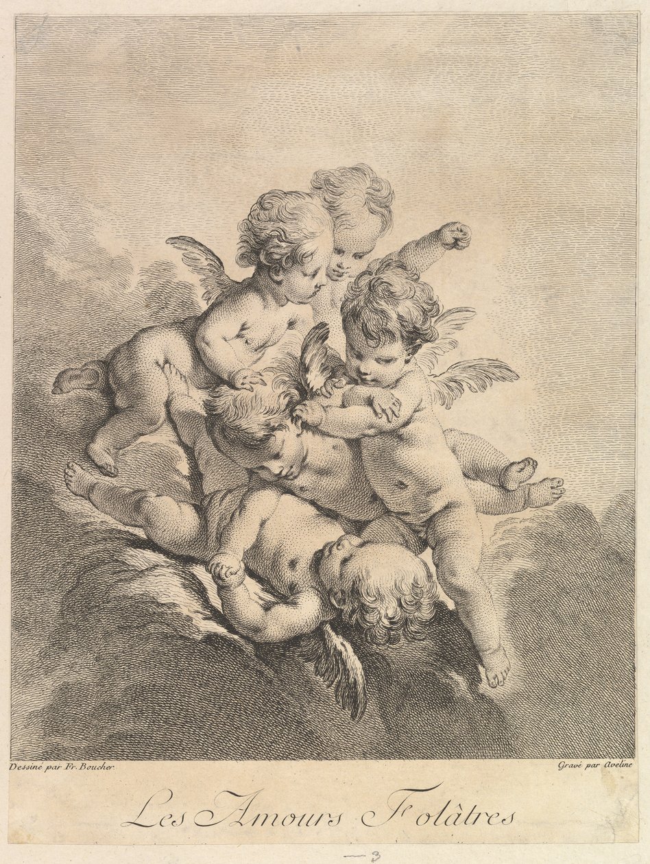 Gyerekek játszanak, 1750. alkotó: Pierre Alexandre Aveline