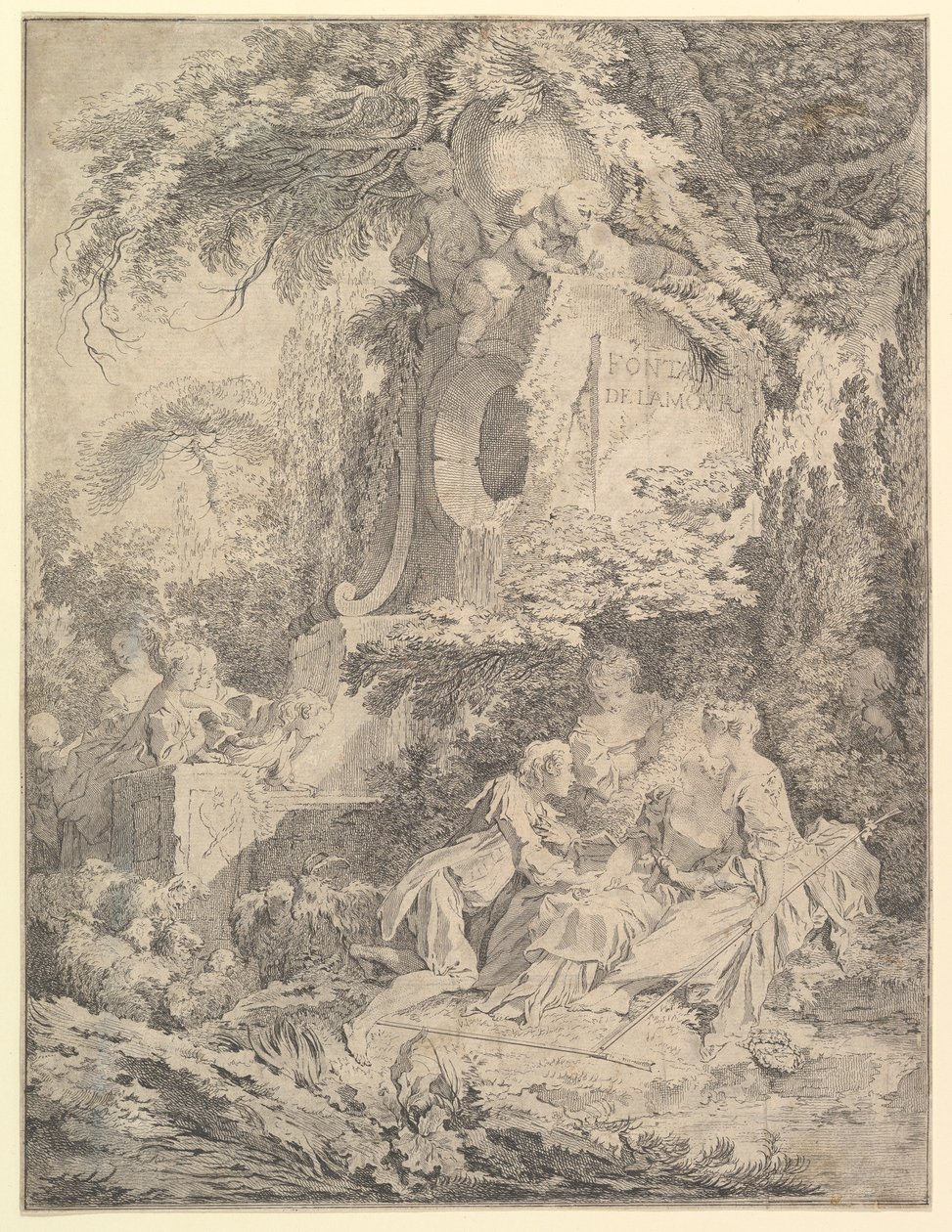 A szerelem kútja, 1738. alkotó: Pierre Alexandre Aveline