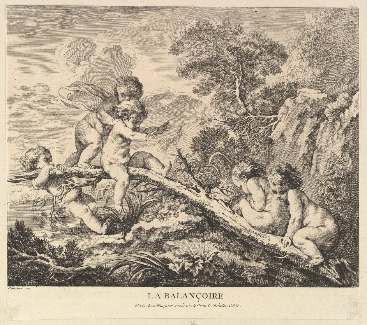 A hinta, kb. 1738. alkotó: Pierre Alexandre Aveline