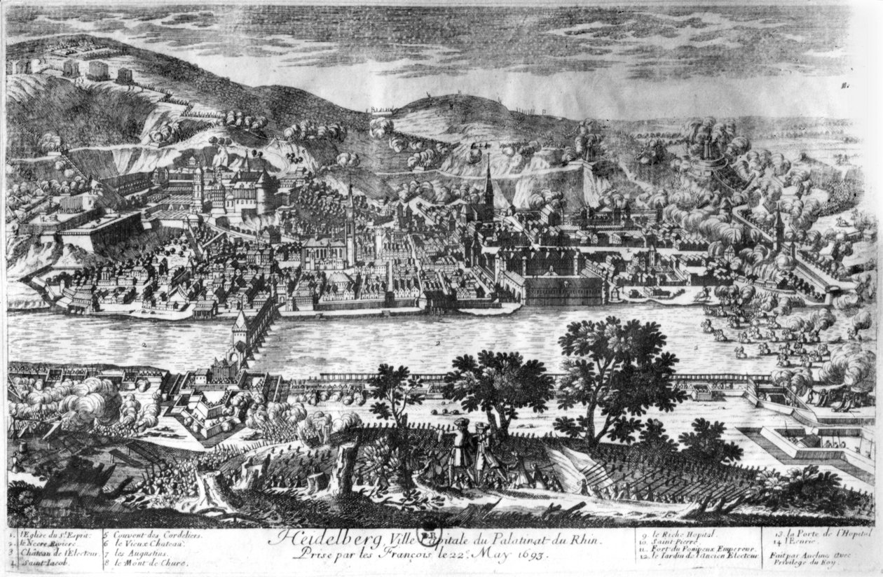 Heidelberg elfoglalása 1693. május 22-én alkotó: Pierre Alexandre Aveline