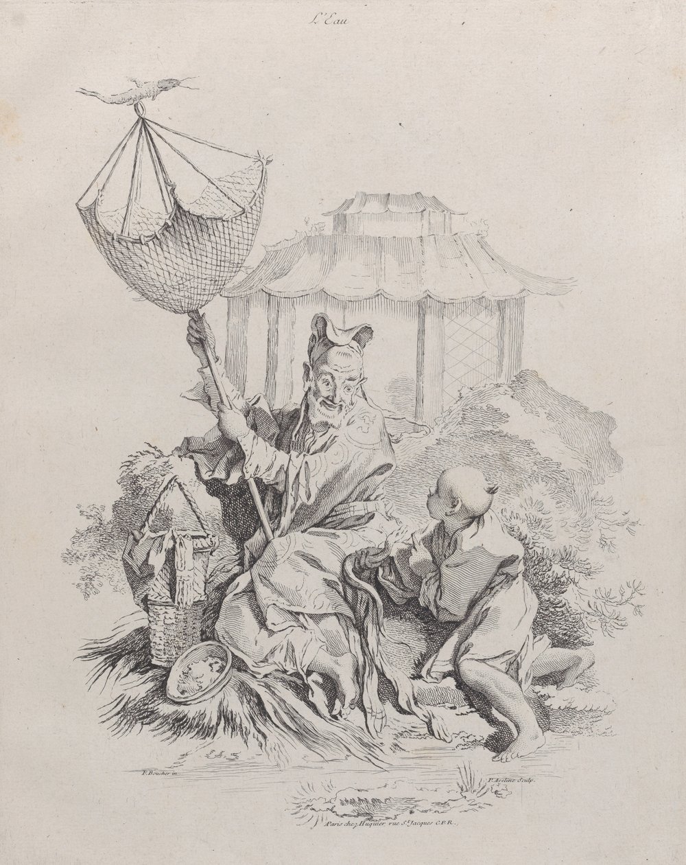 Víz, A négy elemből, 1738-49. alkotó: Pierre Alexandre Aveline