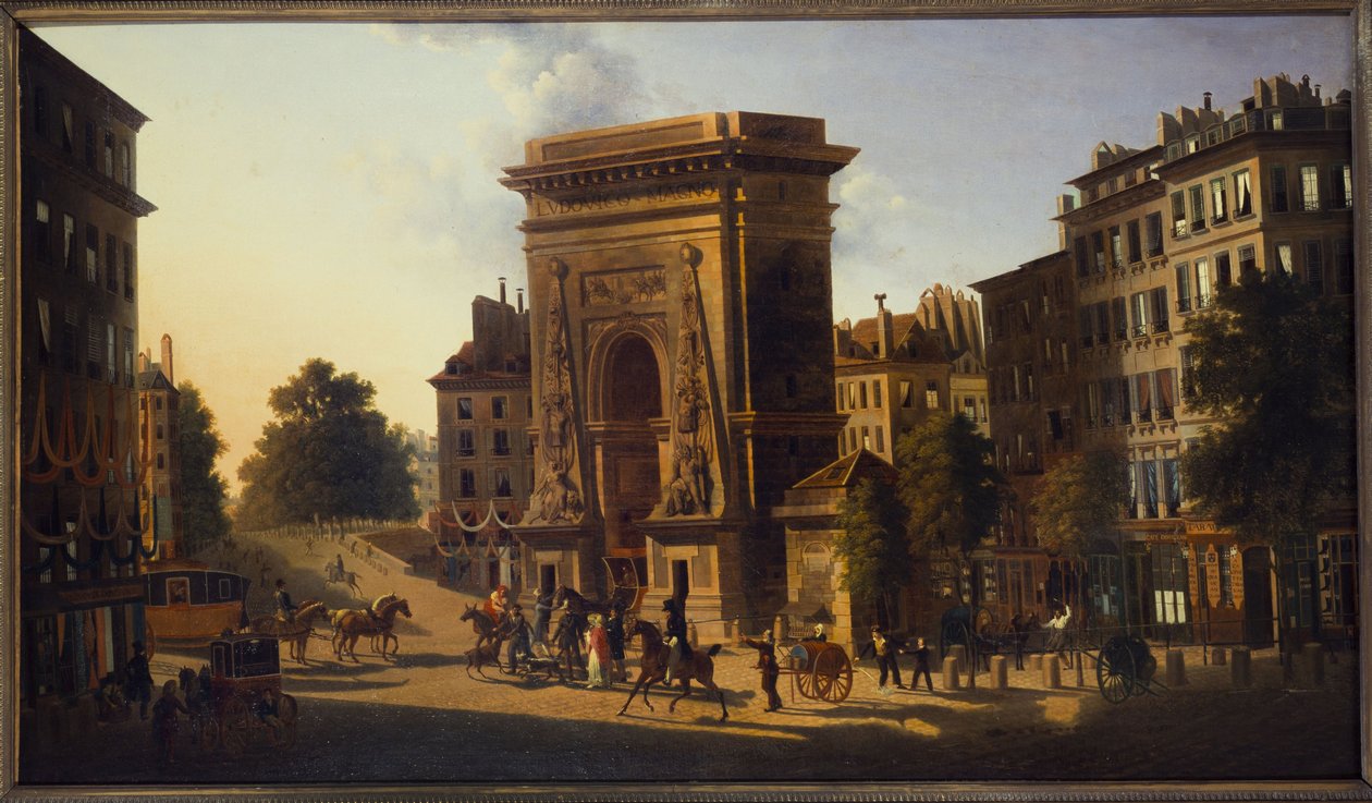 La Porte Saint-Denis, 2. kerület, 1810 és 1830 között (olaj, vászon) alkotó: Pierre Alexandre Pau de Saint Martin