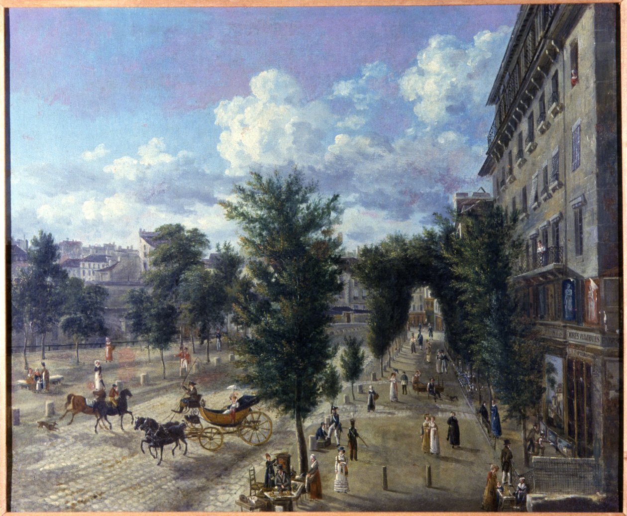 A Boulevard des Capucines és a sánc alsó utcája alkotó: Pierre Alexandre Pau de Saint Martin